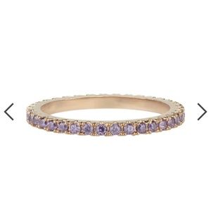 Febuary purple gold petite bijoux stackable